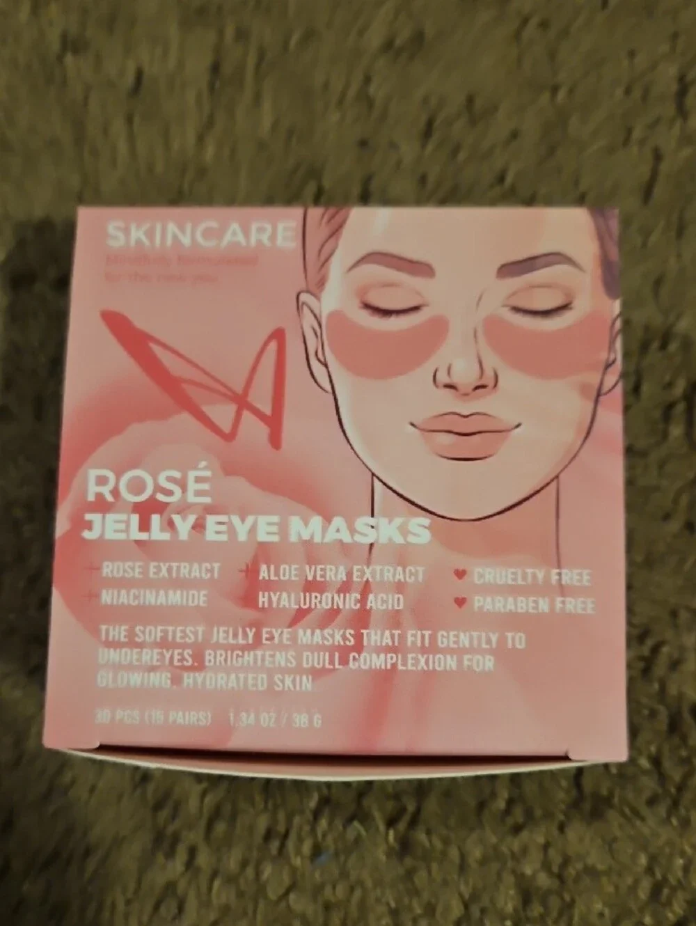 Skincare Jelly Eye Mask Trio - Rose, Chilled, Caffeine De-Puffing